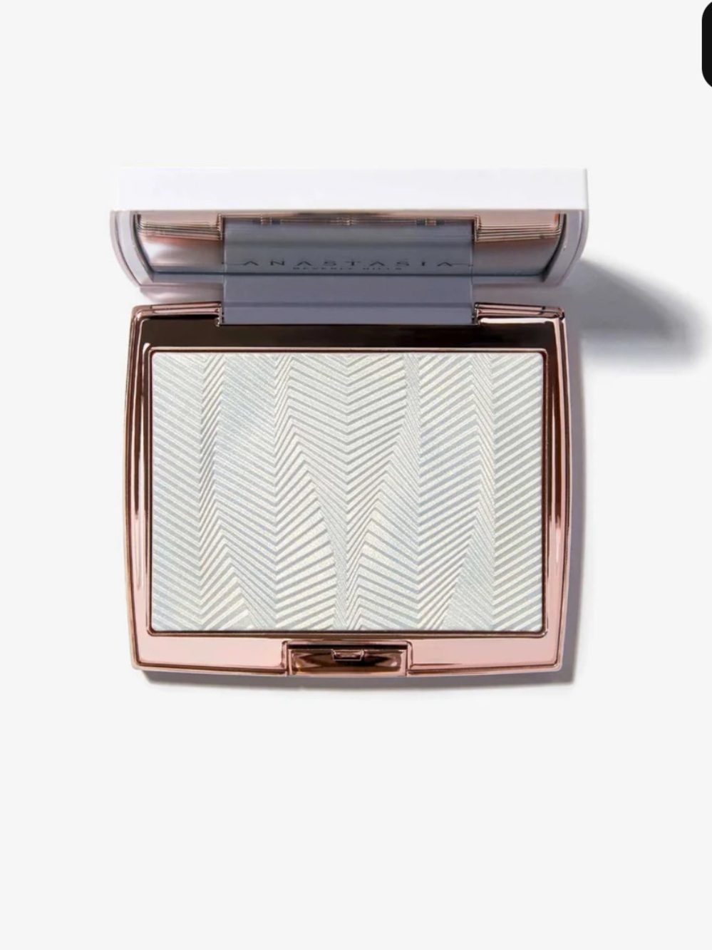 NWOB Anastasia Beverly Hills Iced Out Highlighter Compact White Gold Metallic